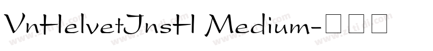 VnHelvetInsH Medium字体转换